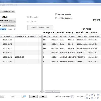 1 año Membresía de Cronometraje TMR7 + WEB